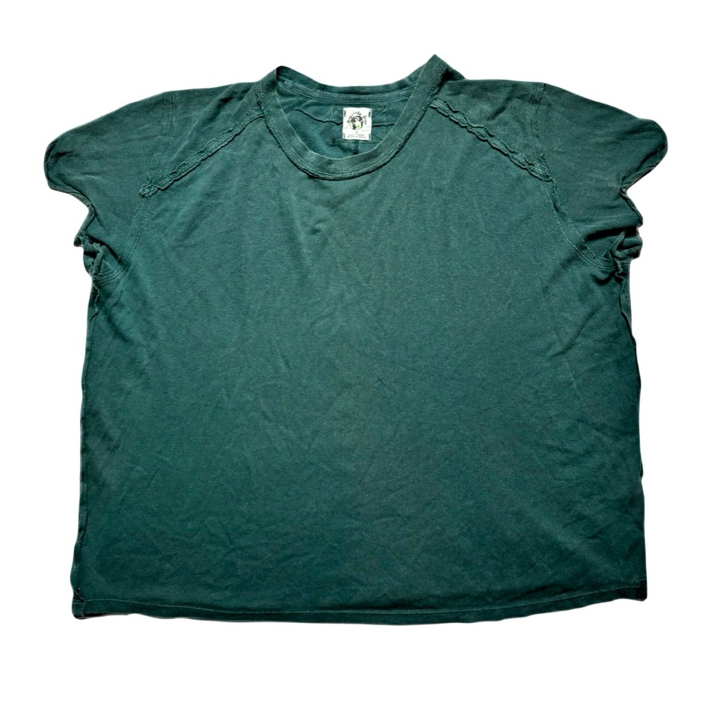 We The Free Oversized Green Short Sleeve Crewneck Tee